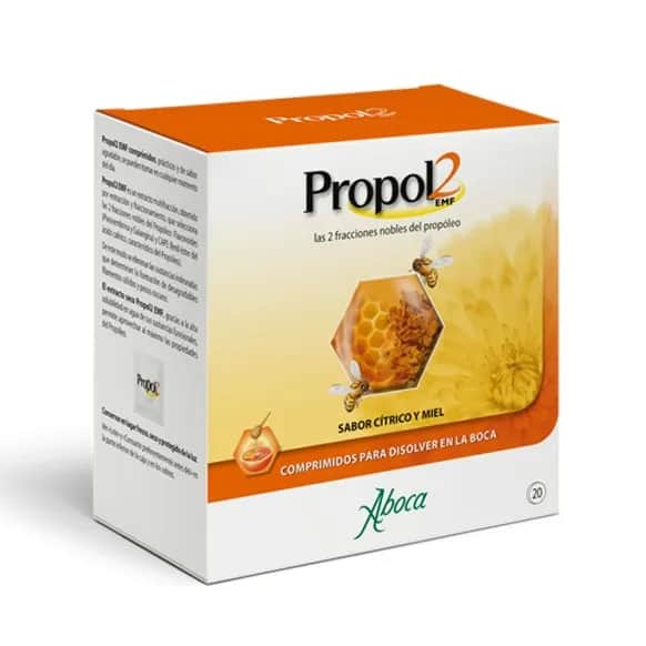 Aboca Propol2 EMF 20 tabletas sabor cítrico y miel